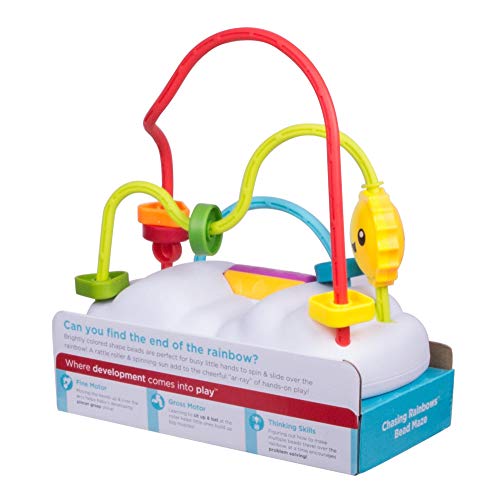 Fisher-Price FYL50 - Wölkchen Motorikschleife, Babyspielzeug und Motorikspielzeug ab 6 Monaten, Mehrfarbig