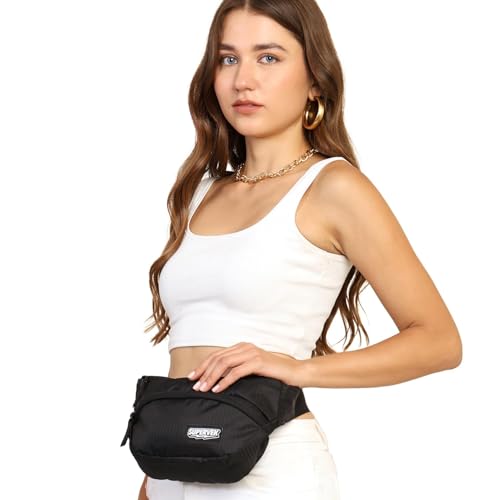 Supervek Mini Lightweight Water-Resistant Fanny Pack For Women & Men -Black - image 9