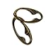 Sharplace 2 Stück Vintage Bronze Oval Karabiner Frühling Karabinerhaken Clip Schlüsselanhänger DIY