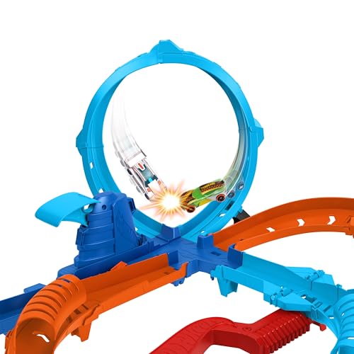 Hot Wheels Ultra Hots juego de pista con 2 carros escala 1:64 miniatura 4