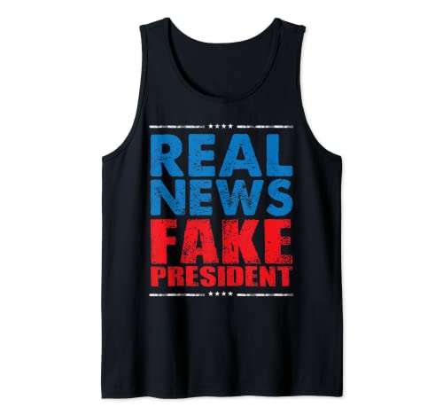 Noticias reales Presidente falso Anti Trump Impeach Trump 86 45 Regalo Camiseta sin Mangas