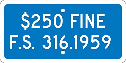 Plaque en aluminium 0,063 de 15,2 x 30,5 cm haute résistance pour amende F.S. 803