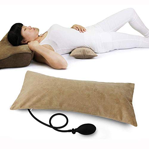 LuukUP Aufblasbare Kissen Lordosenstütze, Aufblasbare Rückenkissen, Lendenkissen, für Auto Home Office Stuhl Portable Kissen Cover