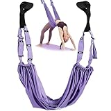 Aerial Yoga Rope for Back Pain, 2024 New Yoga Stretching Strap Door- Leg Stretcher Strap, Stretching Equipment with Door Anchor (Color-A)