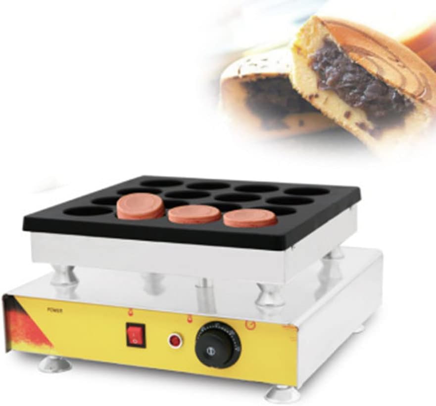 16 Hole Commercial Taiwan Red Bean Cake Wheel Machine Automatic Wheel Cake Making Machine Pie Maker Snack Equipment With CE (110V)