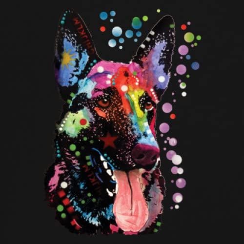 Vista 3 de Tee Hunt Dean Russo - Camiseta sin mangas para mujer, diseño de pastor alemán