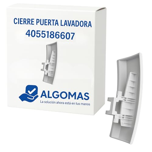 ALGOMAS® Cierre Puerta Lavadora 4055186607 – Maneta Completa con Pestillo para Electrolux/AEG/Zanussi – Repuesto Compatible – Seguridad y Cierre Seguro para Lavadora