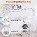 Front Load Washer Door Prop and Stopper - Magnetic Washing Machine Door Holder with 2.6-Inch Magnet Base, Removable Washer Door Stopper Keep Washer Door Open to Prevent Odors (White)