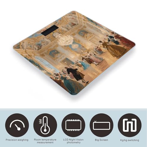 Báscula Digital de Baño con Pantalla LED y Vidrio Templado miniatura 3