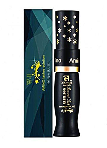 W-III AMINO LASHES SOLUTION Best Eyelash Serum Growth Enhancer Fast Result 7 day, Length & Thickness of Eyebrows serum & Eyelash Volume Booster Longer Fuller Lashes Growth Serum 6ML. Beautiful Eyelash