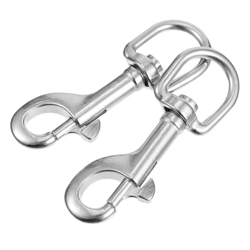 DIKACA �X�e�����X���y�b�g���[�V���N���b�v 2�Z�b�g �Ў葀��\ 360�x��] �I�[�o���`�� �_�C�r���O�X�i�b�v�t�b�N ���p���[�V����A�E�g�h�A�V�[���ɍœK
