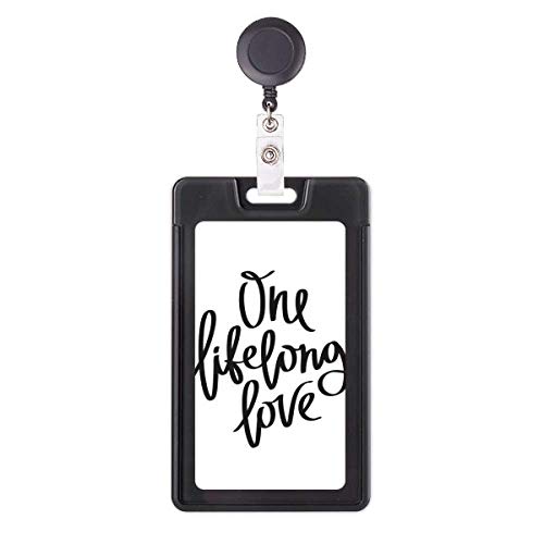 Étui rétractable One Lifelong Love avec citation d'amour protection housse