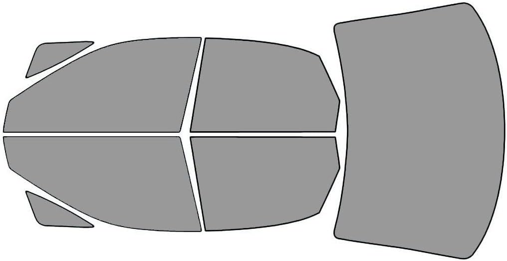 Rvinyl Window Tint Kit Compatible with Audi A4 1996-2001 Sedan - Black 50% - Single Ply No Bubble Film - Do it Yourself Vehicle Complete Precut Kit