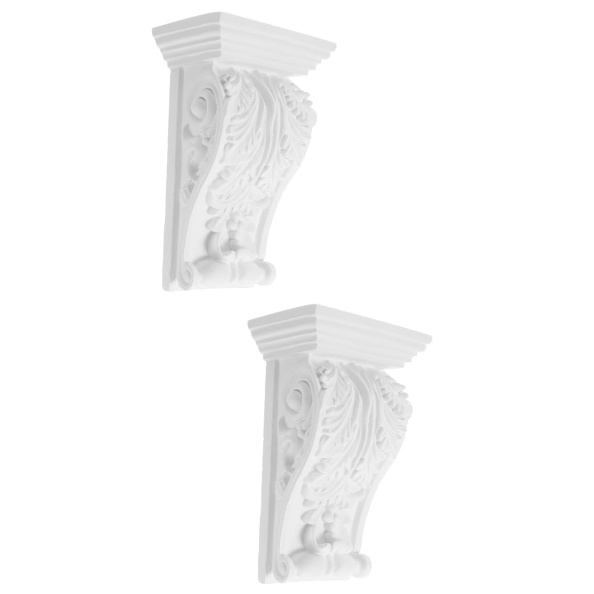 2 Pezzi Modanatura Decorativa Angolare PU per Decorazioni Murali Design Facile Installazione per Interni
