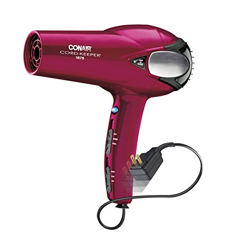 Amazon.com: Secador de pelo Conair, 1875 watts, 2 en 1, negro