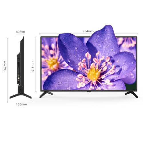 CHIQ L40G5NV 40-Zoll Roku TV, FHD Smart-TV-Gerät, HDR10, DVB-T2/T/C/S/S2,Unterstützt Apple Air-Play, Sprachassistent, Apple TV+, Prime Video, USB2.0, Works with Alexa, Neu – Bild 3