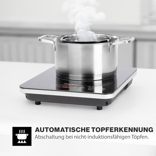 Einzel-Induktionskochfeld ProfiCook Induktionskochplatte mit ECO-Save
