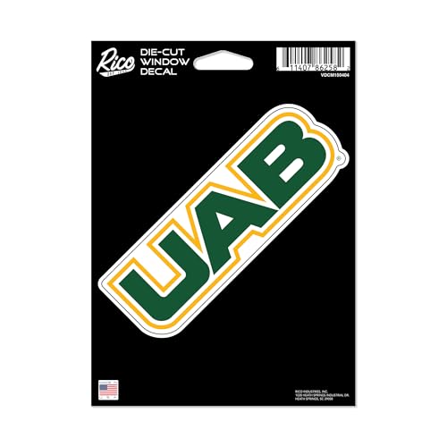 Rico Industries NCAA Alabama-Birmingham Blazers - UAB 5" x 7" Vinyl Die-Cut Decal - Car/Truck/Home Accessory