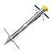 Signstek Long Hand-Held Seedling Transplanter, Seed Bulb Planter Machine with Sponge Handles, Plastic Funnel and Stainless Ruler for Vegetables, Fruits, Melons, Peanuts
