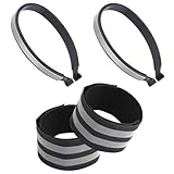ZYKEJJDDAK Leichter Fahrradclip, Fahrradhose, Knöchelband, reflektierend, für Hosen, Beinmanschetten, leicht, reflektierendes Band