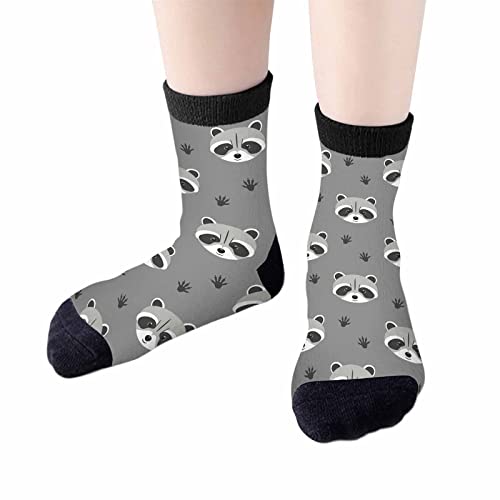 Image of Crew Socks for Woman Size 6-8 Tropical Wildlife Bright Teal Girls Socks