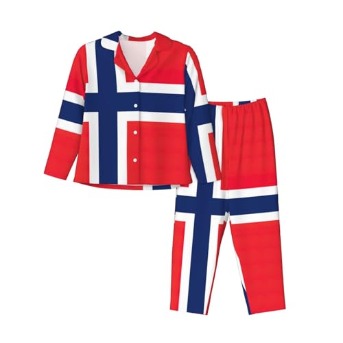 Pyjama imprimé drapeau norvégien EdWal pour vos soirées cocooning
