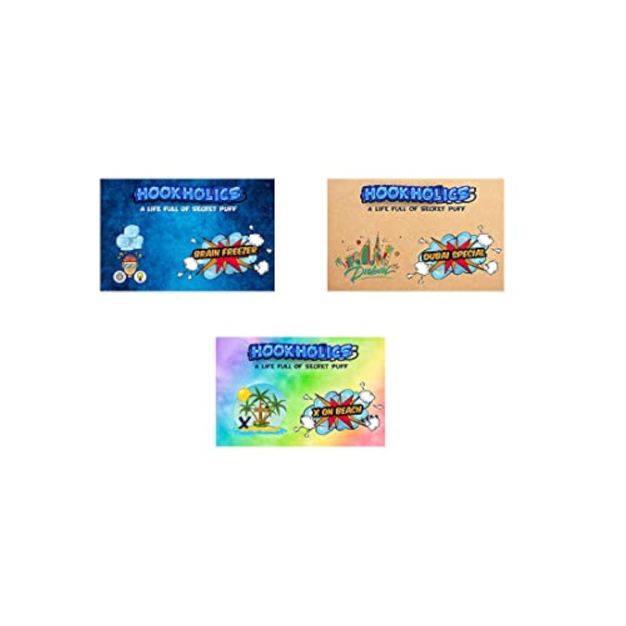 Herbal Molasses Dubai Special, Brain Freezer, X on Beach Combo Pack