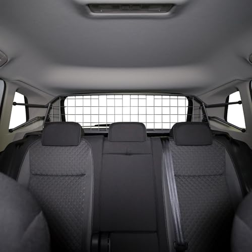 Travall Hundegitter für Volkswagen Tiguan (2016-2024) Fahrzeugspezifisches Hundegitter, Kofferraumschutz für Hundetransport, Gepäckschutz, Robustes Stahlnetz Auto Hundesperre