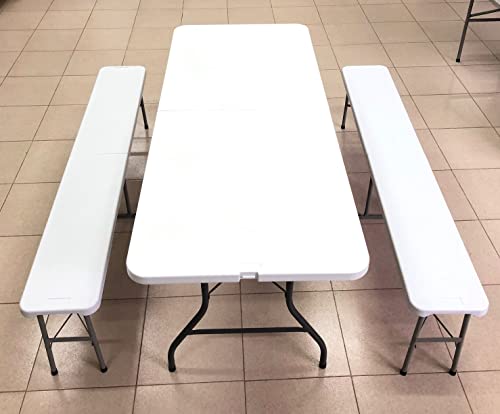 Banco Maleta 4 lugares 180x28x43cm Cor Branca
