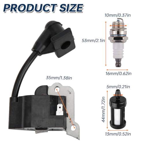 ZAMDOE 30500-Z0H-013 Ignition Coil for Honda GX25 GX25T GX25N GX25NT Engine FG110 Rototiller HHT25 HHT25S UMC425A Trimmer WX10K1 WX10T Water Pump,Replace 30500-Z3E-004 30500-Z0H-003 30500-Z0H-023 - Image 2