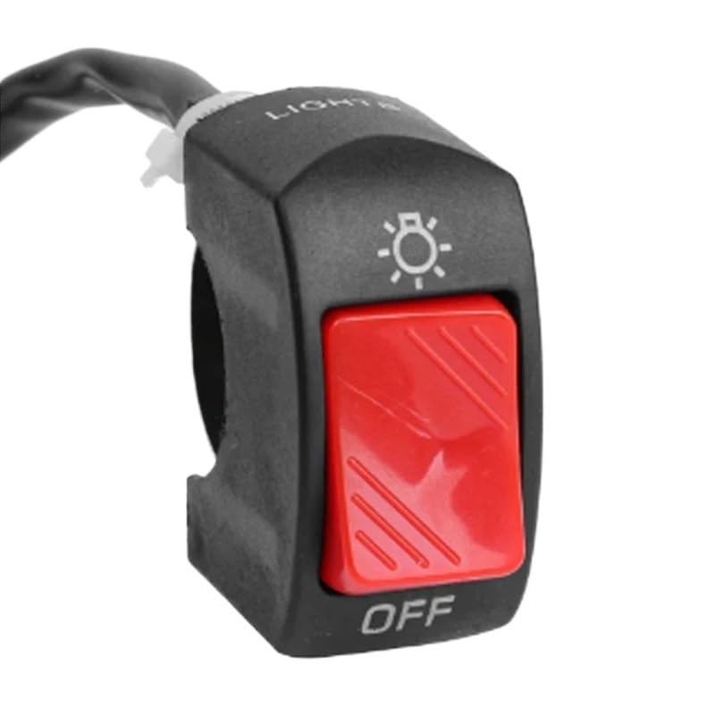 Interruptor de manillar de motocicleta universal boton de encendido Red2 para moto y ATV
