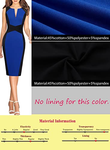 Image of VFSHOW Womens Front Zipper Work Business Office Bodycon Dress Elegant Professional Career Church Party Pencil Sheath Dress
