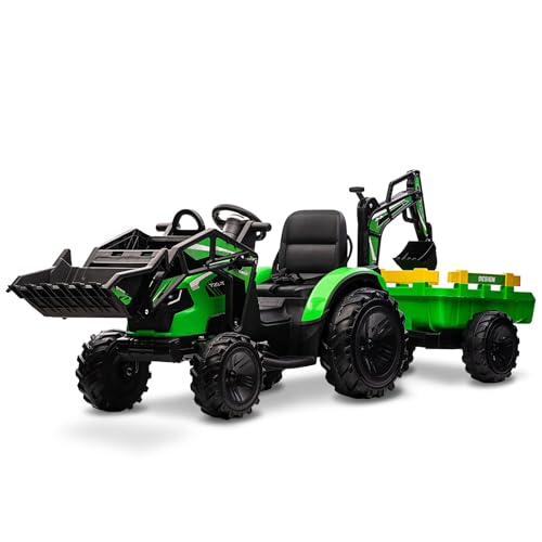 3-in-1 Electric Ride-On Tractor with Remote Control