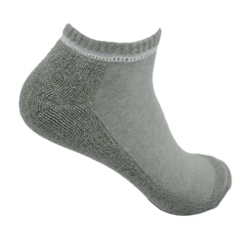 chanstore 6 Pairs - Men's Thickened Terry Sole Sports Socks, Gray Casual Breathable Socks - Gray - One Size fits All