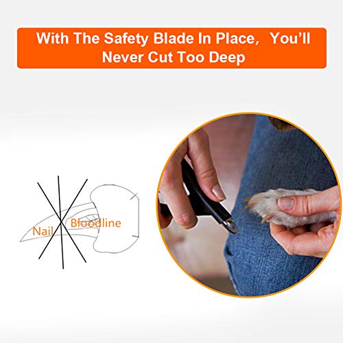 Fdit Pet Nagelschere, Cat Claw Scissors Nagelknipser Claw Clamps Praktisches Nagelschneidewerkzeug für Hunde und Katzen Pet Salon, Ideale Geschenkauswahl (Schwarz)