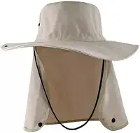 Chapéu Pescador Camping Australiano Proteção Nuca Pescoço Uv