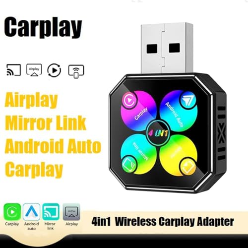 Dongle USB inalámbrico para CarPlay y Android Auto 4 en 1 sin cables 5