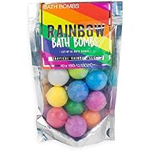 Gift Republic Rainbow Bath Bombs Set of 10 Tropical Scented