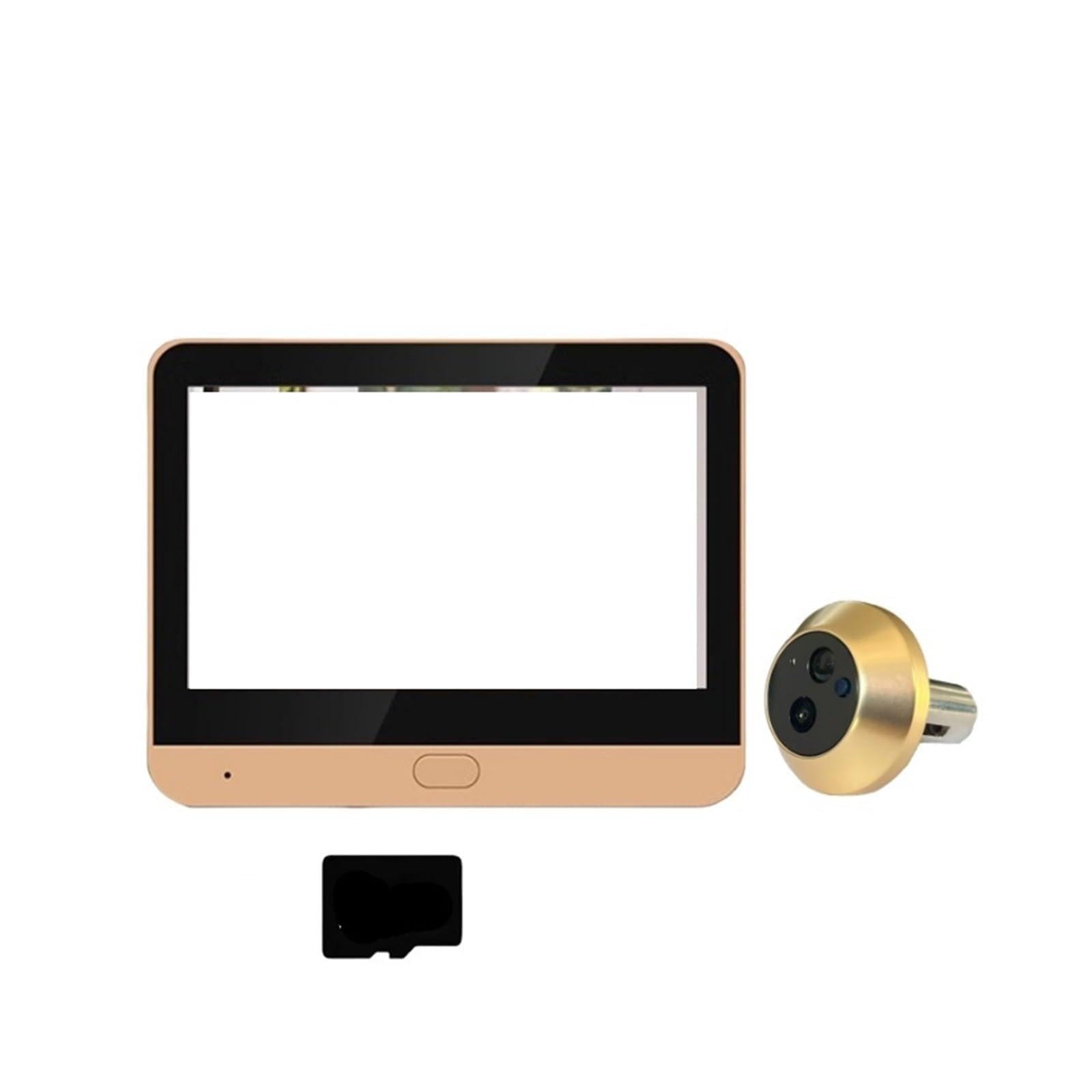 Sonnette vidéo domestique 3MP audio unidirectionnel écran LCD 64G