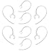 8-Pack Replacement Ear Piece Clamp Bluetooth Ear Hook Loop - Set of 4 Small + 4 Pack Large Size Shape Hook for Samsung, Motorola, LG & Other Bluetooth Headsets (Clear)