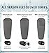 Litume All Season Fleece Sleeping Bag Liner Lightweight Mummy Sleeping Sack for Cold Weather and Winter Backpacking, Camping, Traveling with Drawstring Hood(E629)