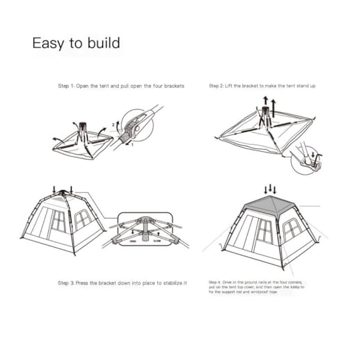 Carpa portátil automática para camping 2 personas miniatura 5