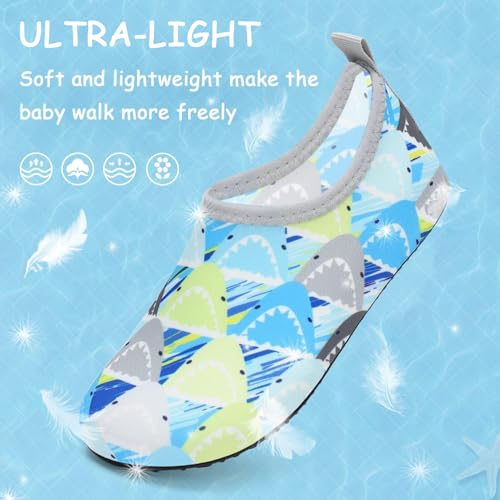 Image of ANLUKE Kids Boys Girls Water Shoes Barefoot Aqua Socks Fast Dry Beach Swim Outdoor Sports Shoes for Toddler