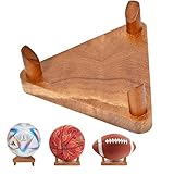 CRNHIGY Ball Racks, Soccer Racks, Basketball , Volleyball Souvenir Display , made of walnut wood