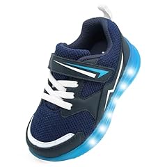 Navy Boys Light Up Sneakers
