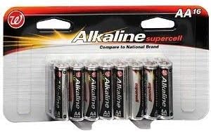 Walgreens Alkaline Supercell Batteries, AA, 16 ea