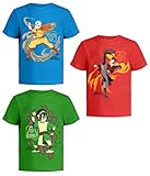 Avatar The Last Airbender - Camiseta gráfica (juegos) Aang Appa Iroh Katara Korra Momo Sokka Toph Zuko Tee para niños pequeños, 12 años