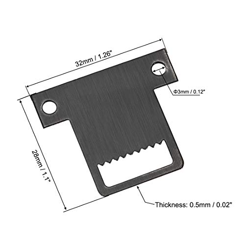 Image of uxcell Picture Hangers, 32mm x 28mm Double Hole with Screws for Frame Hanging, 10 Pcs