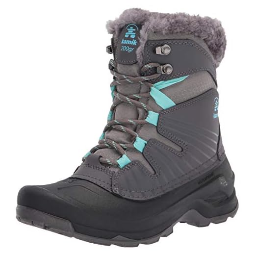 Kamik Women's Snow Boot, Charcoal, 6