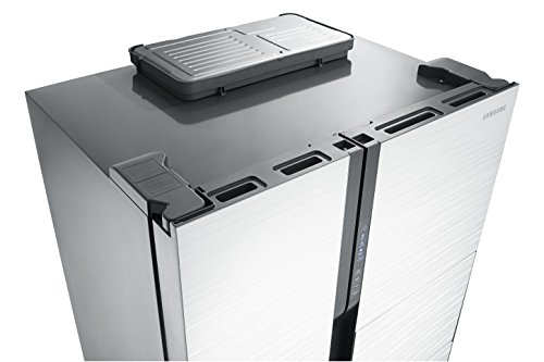 Image of Samsung 591 L Frost Free Side-by-Side Refrigerator(RS554NRUA1J /TL, White Shiny River Glass)